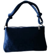 Wholesale - BLUE EVENING BAG W/KNOTTED HANDLE C/P 24